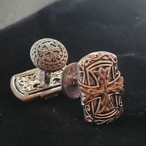 Men's Byzantine cross cufflinks